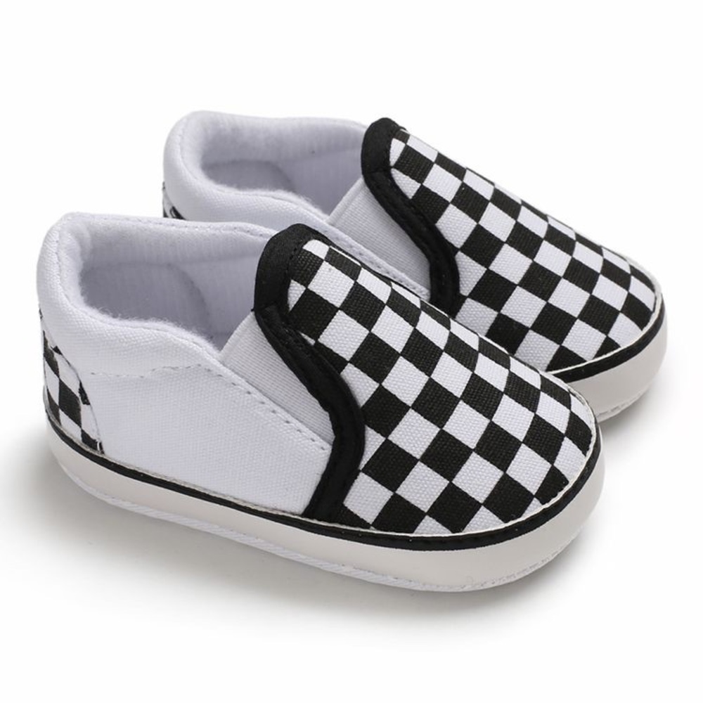 Baby Toddler Checkerboard slip-on prewalker shoes